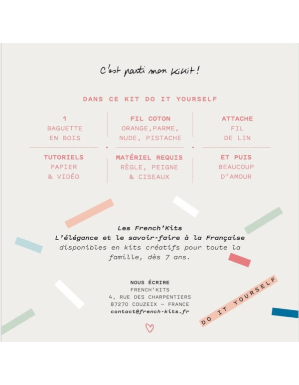 Cranberry, Kit macrame mini suspension Feuilles, Les French kits