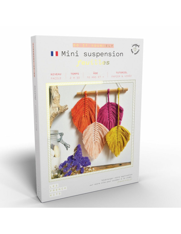 Cranberry, Kit macrame mini suspension Feuilles, Les French kits