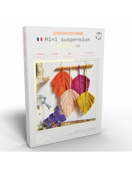 Cranberry, Kit macrame mini suspension Feuilles, Les French kits