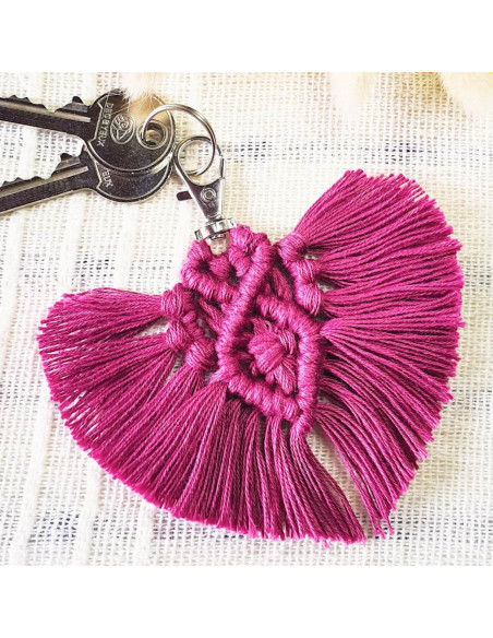 Cranberry, Kit macrame porte cles Mon coeur, Les French kits