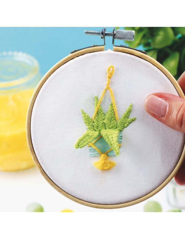 Cranberry, Kit broderie avec tambour Aloe Vera Les French kits