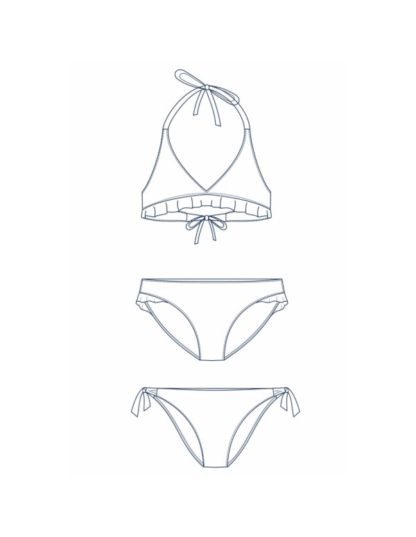 Cranberry, Patron Femme, Maillot de bain Sunshine (du 34 au 48), Lise Tailor
