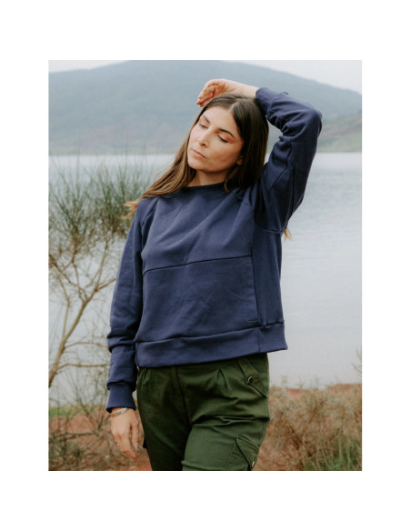 Cranberry, Patron pochette Femme Sweat Ressac du 34 au 52, Maison Fauve