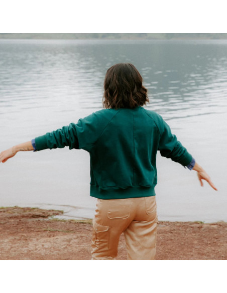 Cranberry, Patron pochette Femme Sweat Ressac du 34 au 52, Maison Fauve