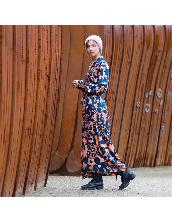 Cranberry, Satin de viscose Shadow Flowers, See you at six