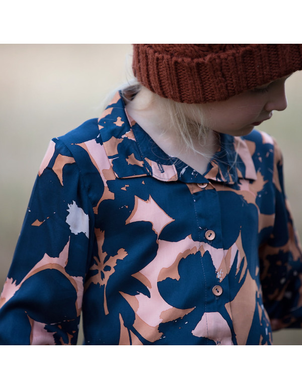 Cranberry, Satin de viscose Shadow Flowers, See you at six