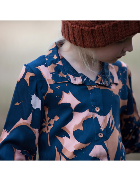 Cranberry, Satin de viscose Shadow Flowers, See you at six