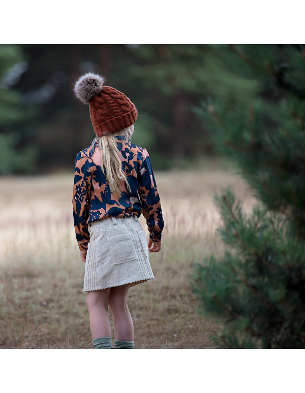 Cranberry, Satin de viscose Shadow Flowers, See you at six