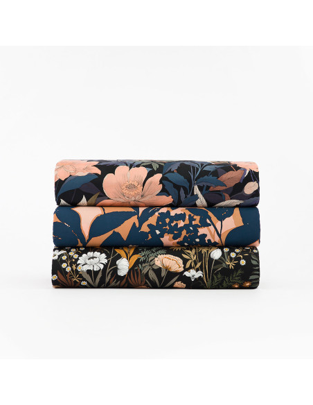 Cranberry, Satin de viscose Shadow Flowers, See you at six