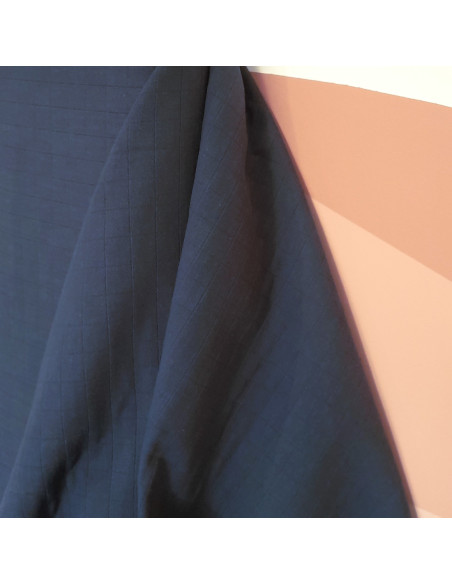 Cranberry, Coton matelasse Bleu marine, France Duval Stalla