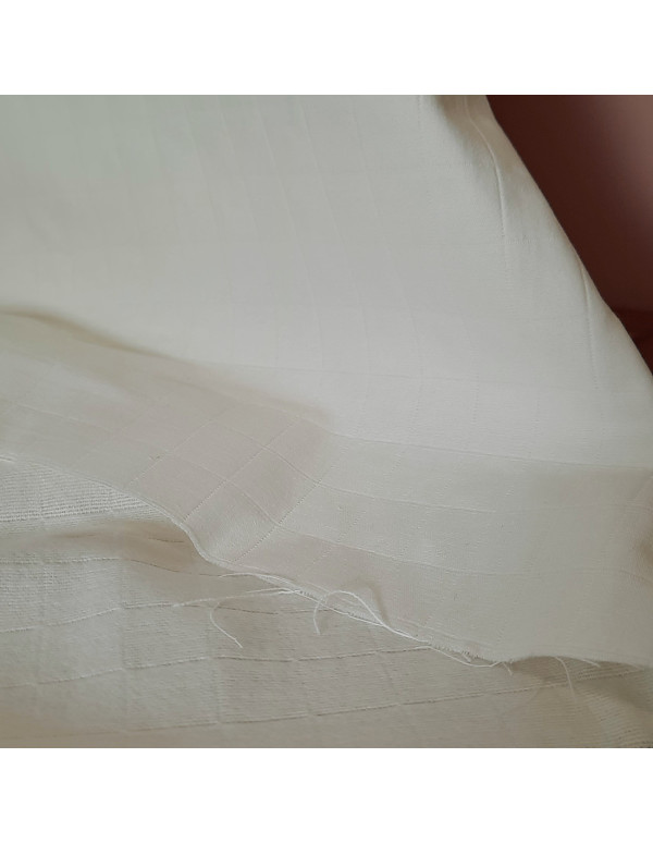 Cranberry, Coton matelasse couleur blanc casse, France Duval Stalla