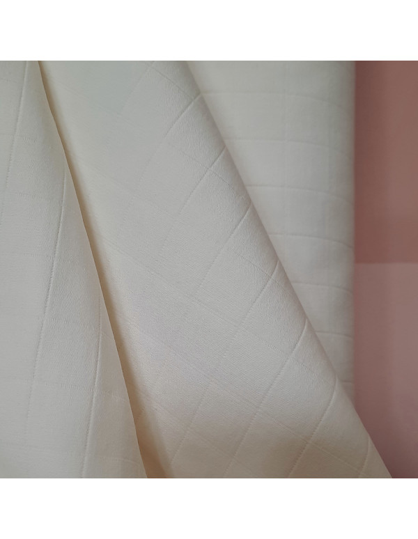 Cranberry, Coton matelasse couleur blanc casse, France Duval Stalla