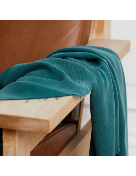 Cranberry, Tabby Canvas de Tencel Emeraude Emerald Meet Milk